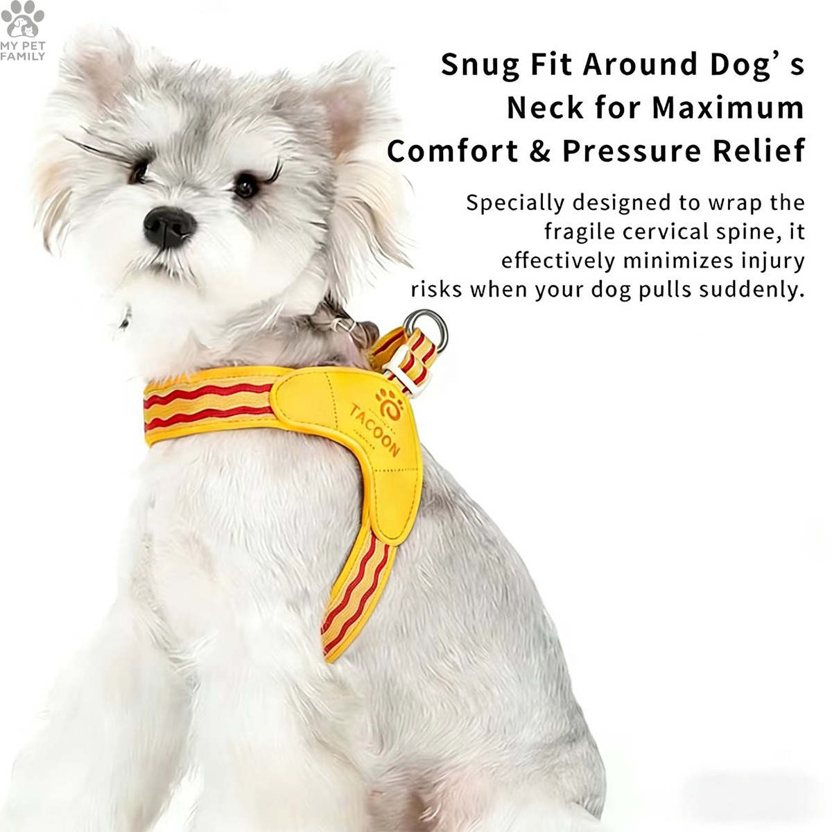 4pcs Anti-Pull Vest-Style Pet Harness Set