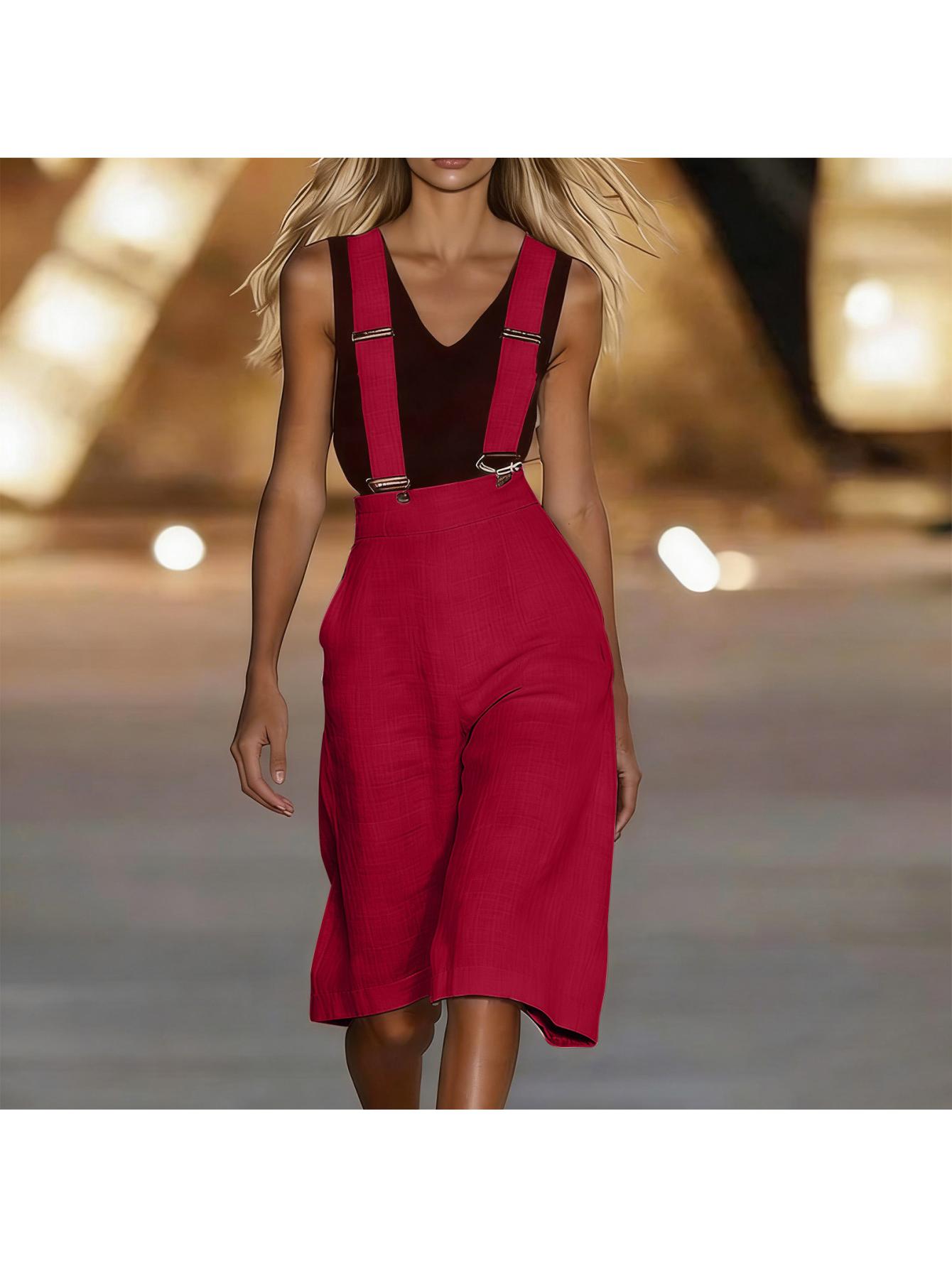 red overalls sold on Temu United States