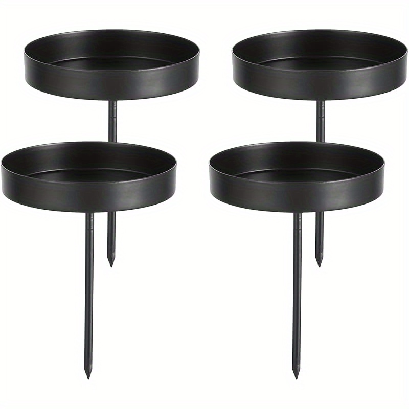 TEMU Set Of 4 Advent Candle Holders, 8cm Metal Candle Holders, Vintage Candle Holders, Traditional Advent Wreath Candle Holders, Suitable For