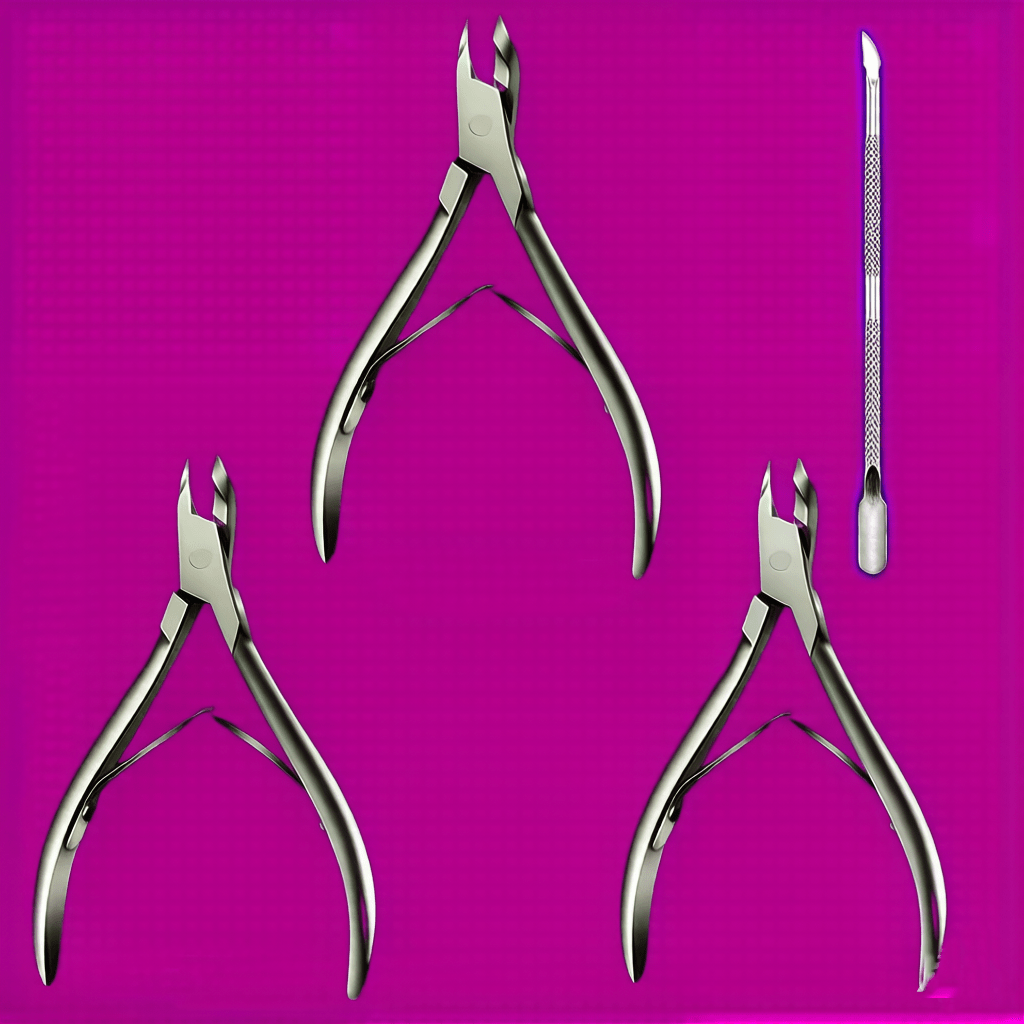4pcs Stainless Steel Cuticle Scissors Set, Exfoliating Trimming Pliers With Double-ended Cuticle Pusher, Sharp Nail Trimming Tools, Thick Nail Special Pliers, Packaging