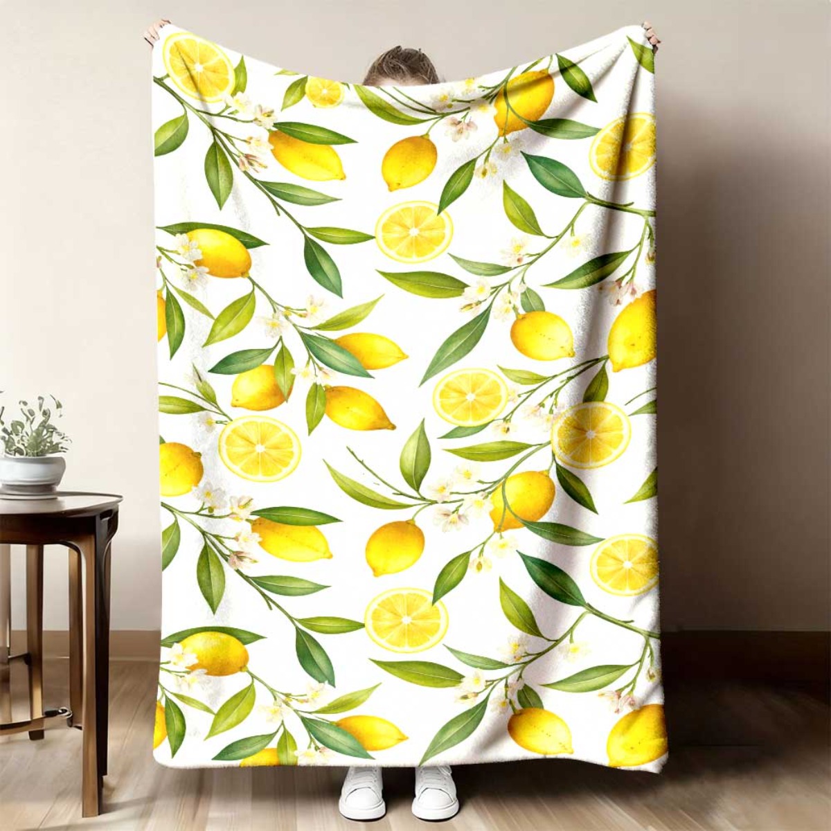 TEMU 1pc Watercolor Patternlimited Edition Flannel Fleece Blanket Plush Soft Extra Large Lightweight Oversized Absorbent With Strong Wrapping Throw