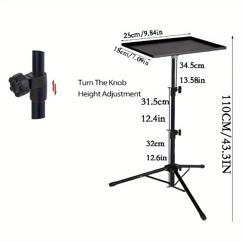 1pc Tripod Support Stand, Projector Support Stand, Adjustable Projector Tripod, Foldable Storage, Portable Projector Stand, Multifunctional Projector Stand