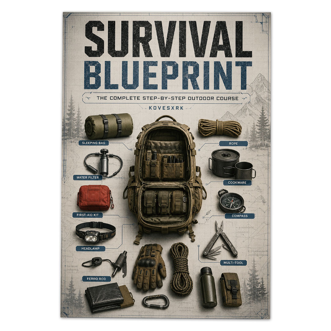 TEMU 1pc | Manuel de survie air | de couverture d'illustration rétro | 5.5 X 8.3 pouces | Comprend une liste de matériel de camping et un guide de de