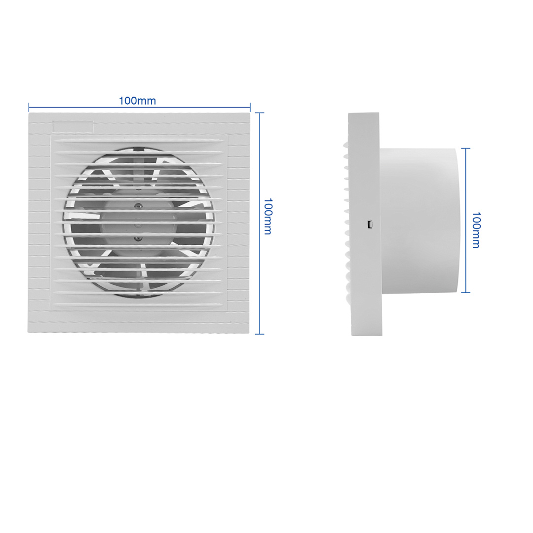 Bathroom Exhaust Fan For Home Ventilation, Wall-mounted Air Vent Fan For Bathroom, Kitchen, Toilet, Laundry Room
