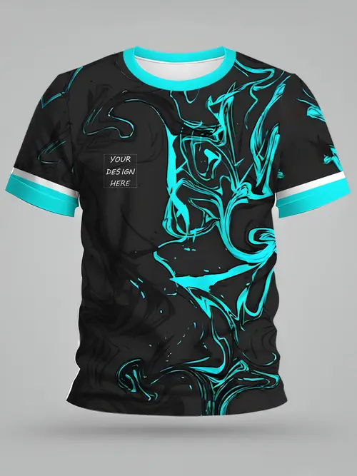 Abstract Base Instrument turquoise shirts for women sold on Temu Canada