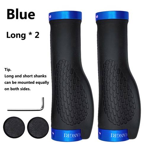 1 par de puños de bicicleta de goma con cerradura 5 colores 2 .5cm mtb bicicleta de carretera fundas antideslizantes para manillar