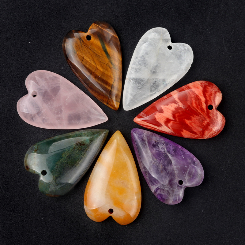 

10pcs Assorted Natural Pendants, 40x25mm - Vibrant Agate In Multiple Colors For Crafting, Charms For Jewelry Making