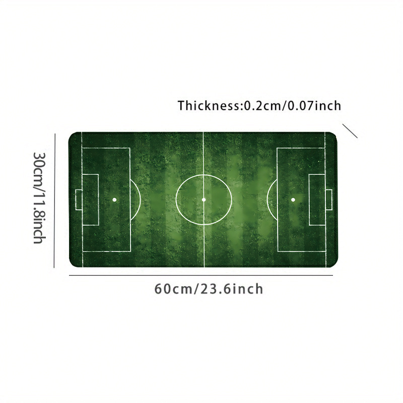 TEMU 1pc A Mouse Pad Featuring A Football Design, Resembling Soccer Field, Suitable For Office Use. This Computer Mat Measures 35.4 By 15.7 Inches,