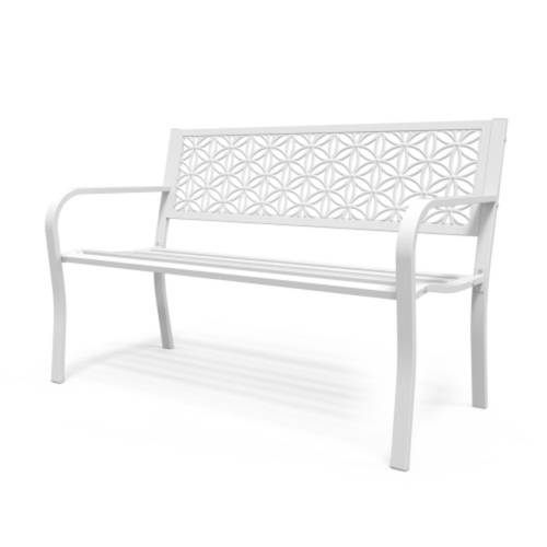 2 3 seater weather resistant black metal garden bench floral back alloy brand for backyard porch deck garden furniture