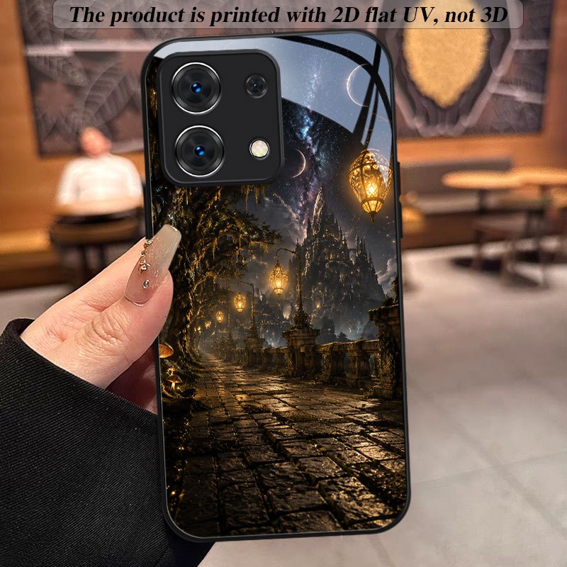 phone case 2d flat tempered glass phone case for xiaomi redmi   10 12 13 14 c 5g redmi note   12 13 14 pro 10s 11s 13 14 pro shockproof camera protection   pattern