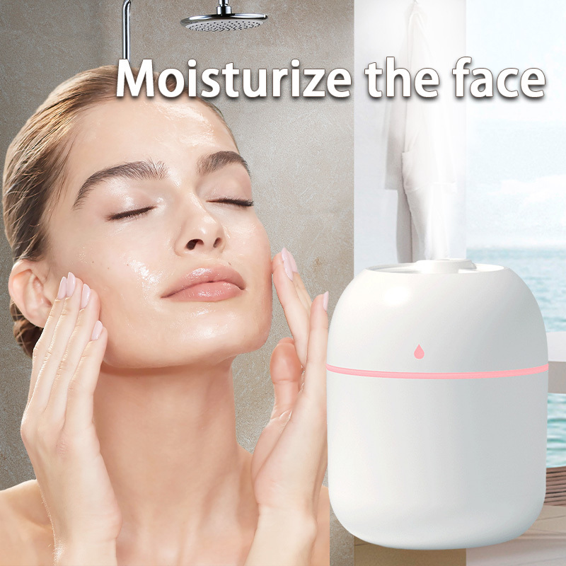 USB Night Light Humidifier - Cool Mist Multi-Scene Humidifier, Suitable for Bedroom/Living Room/Office Desk/Car Use, 36V Safe Voltage, Battery-Free Portable Design