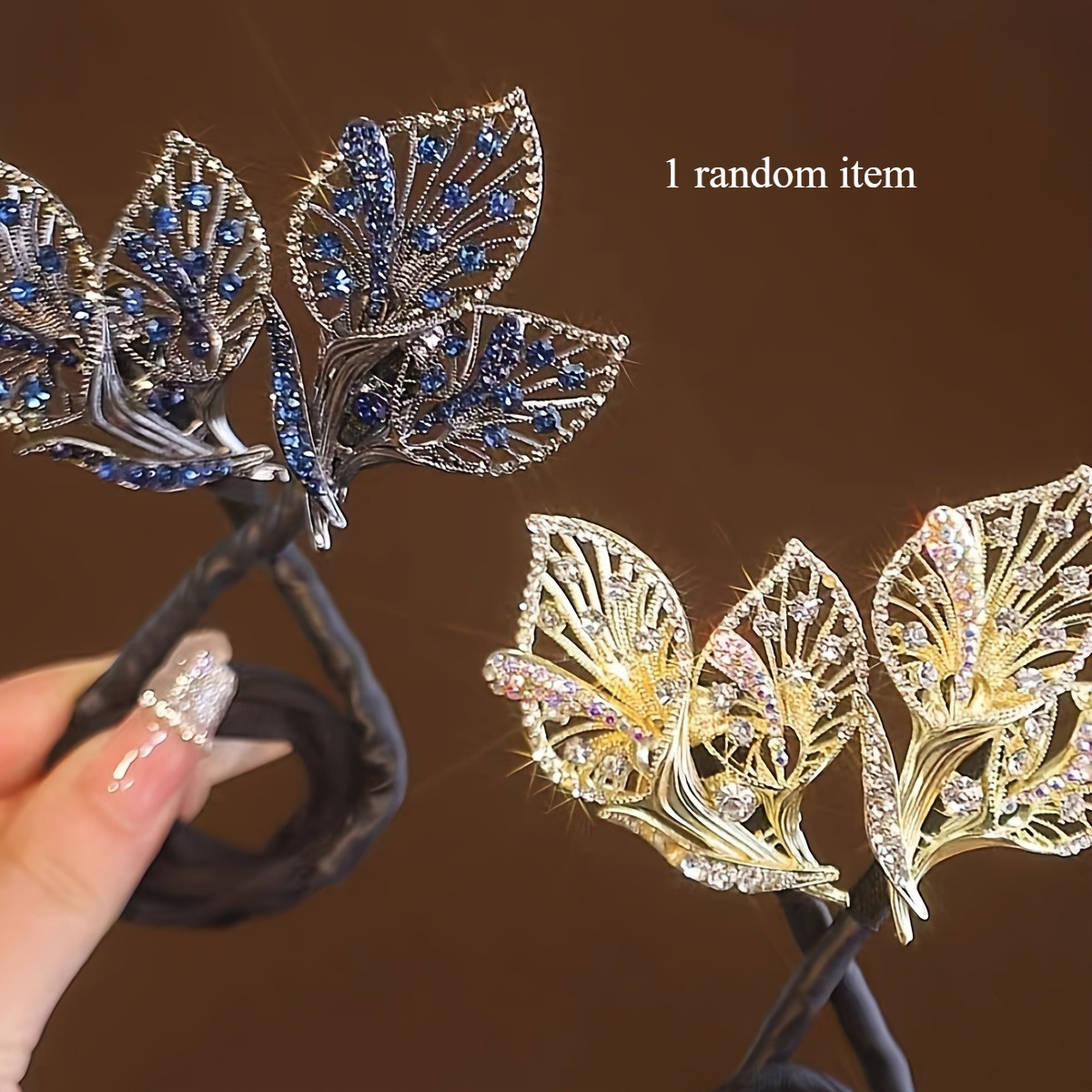 E-shop Vintage Hufeisen für Lotus Fliegendes Blatt Haaraccessoires! Eleganter stilvoller Twist-Clip, modisches vielseitiges Kopfschmuckstück zeigt