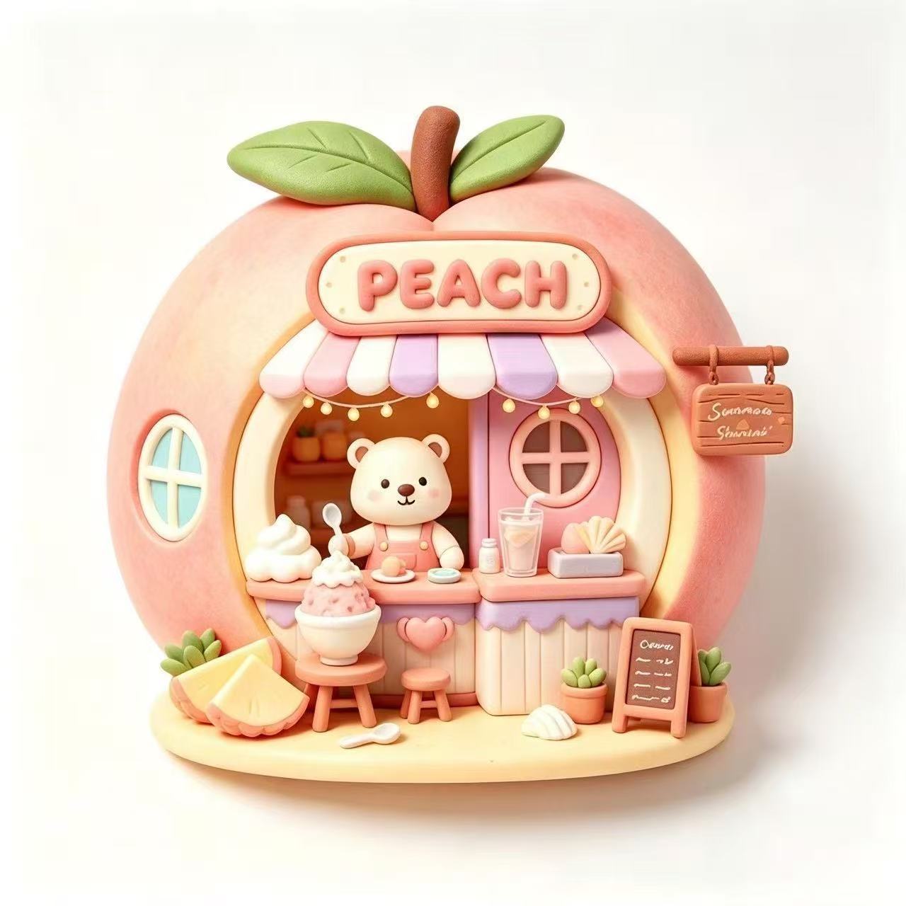 TEMU 1 aimant de réfrigérateur magnétique en résine artisanale en relief 3D, aimant de réfrigérateur Maison de pêche, aimant de décoration intérieure