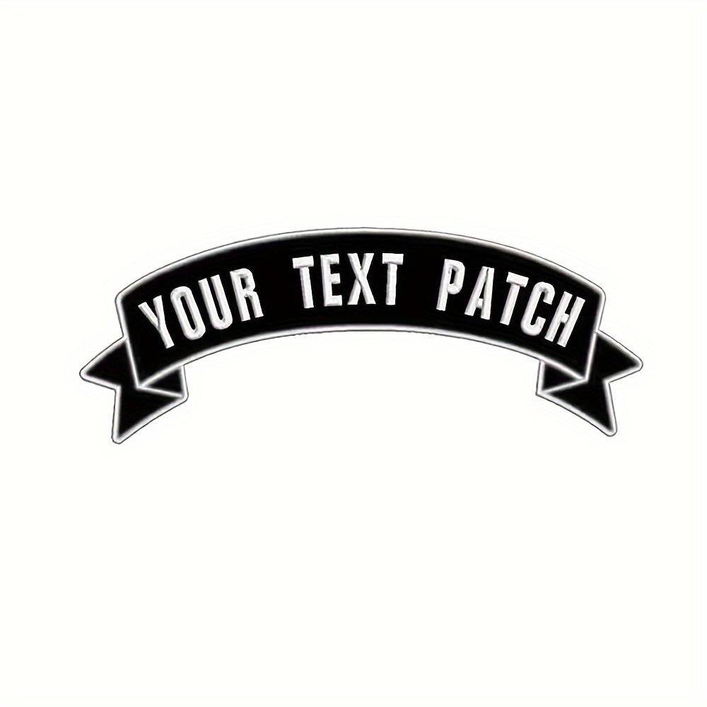 TEMU 1 Customizable Motorcycle Badge, Personalized Embroidered Patch, Suitable For Motorcycle Clothing, Jackets, And Vests
