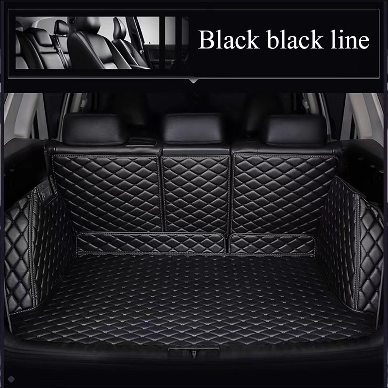 TEMU Faux Leather Car Trunk Mats Suitable For For Mercedes Eqa, For Mercedes Eqb, For Mercedes Eqc, For Mercedes Eqe, For Mercedes Eqe-suv Full