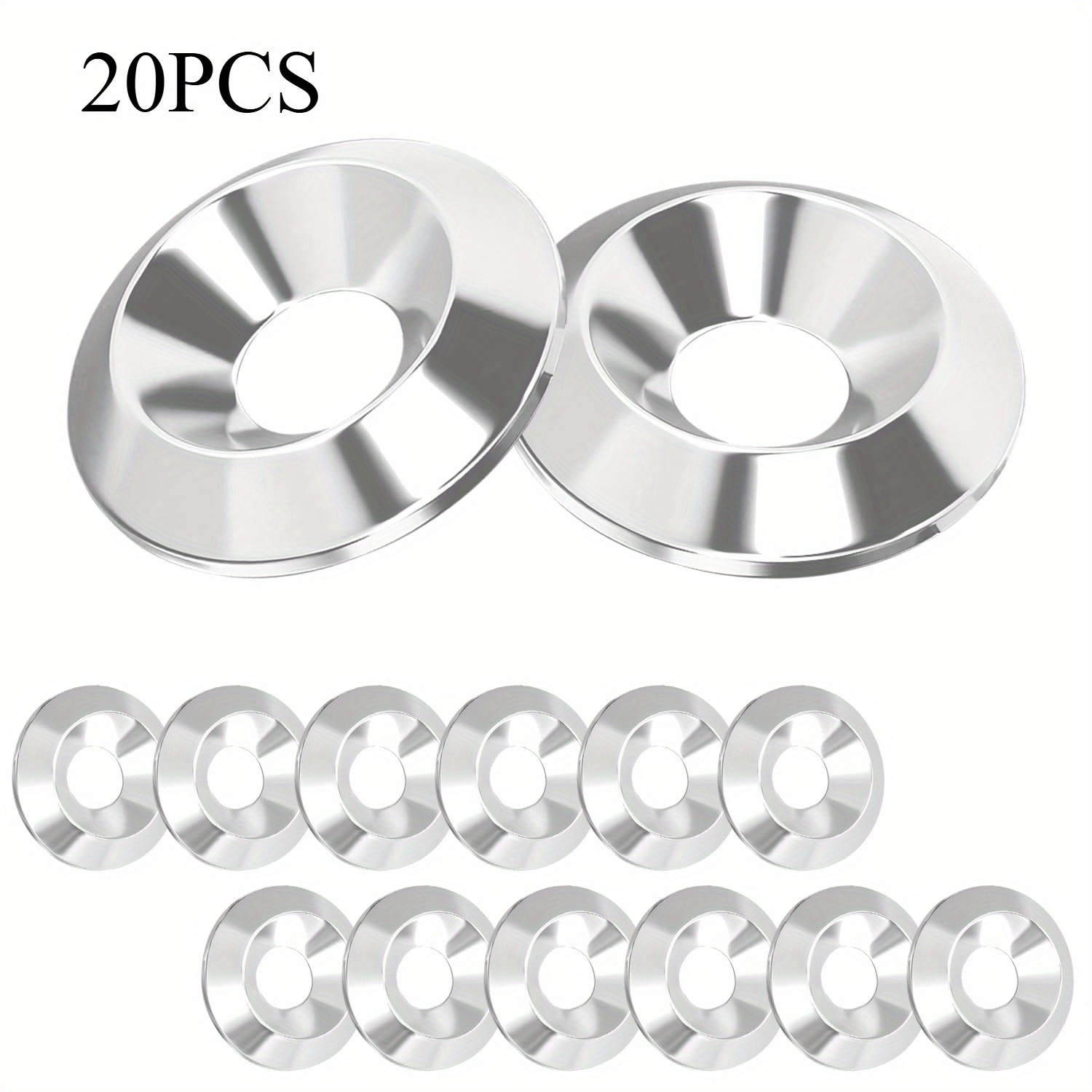 TEMU 20pcs Countersunk Washers, Stainless Steel Washers, M6×18mm Countersunk Washers For Decorative Purposes