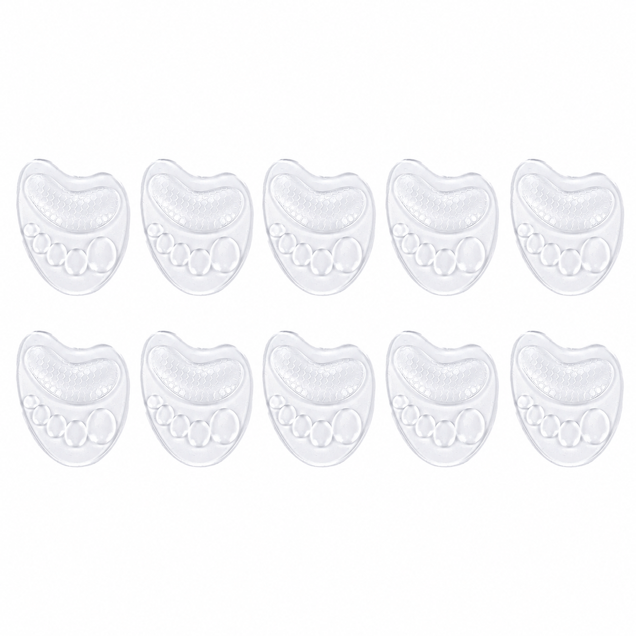 TEMU Ensemble de 10 pièces - Semelles en gel transparentes universelles, coussinets de chaussures confortables, adaptés aux activités de , à la