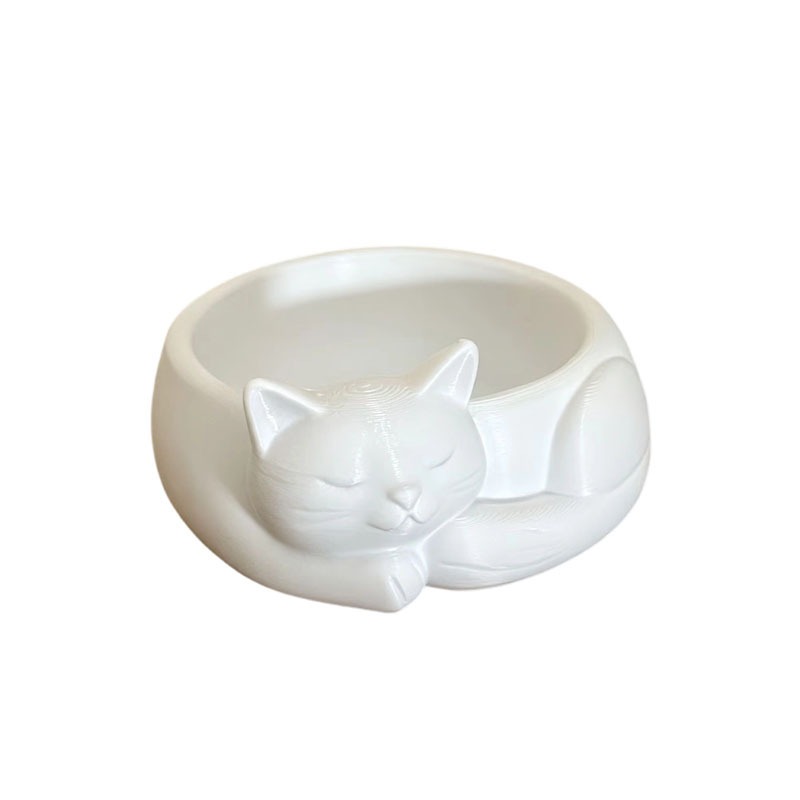 TEMU Ornement de rangement de bijoux imprimé en 3D de chat, étagère de bureau pour foyer, décoration intérieure mignonne, pour les fêtes, tours à