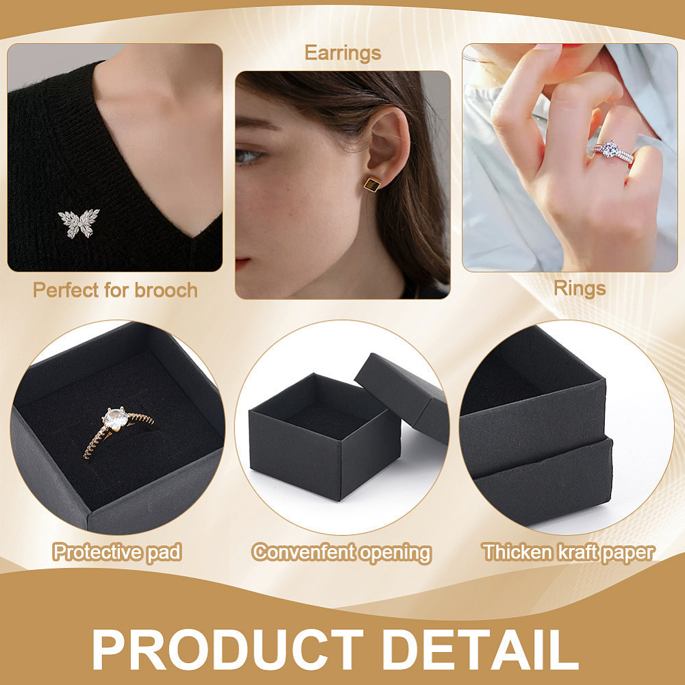 85pcs Square Paper Ring Storage Boxes