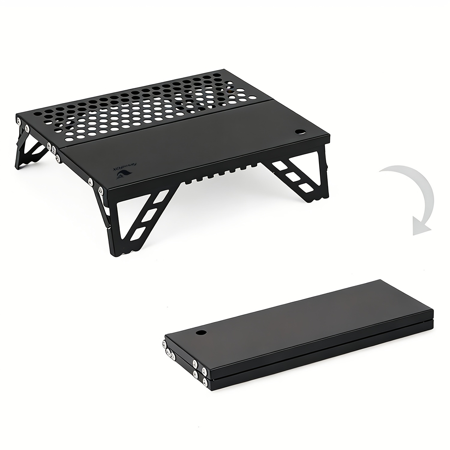 TEMU Outdoor Mini Portable Table, Designed With Lightweight Aluminum Foldable Legs. Suitable For Outdoor Picnics, Cooking, Hiking, And Fishing