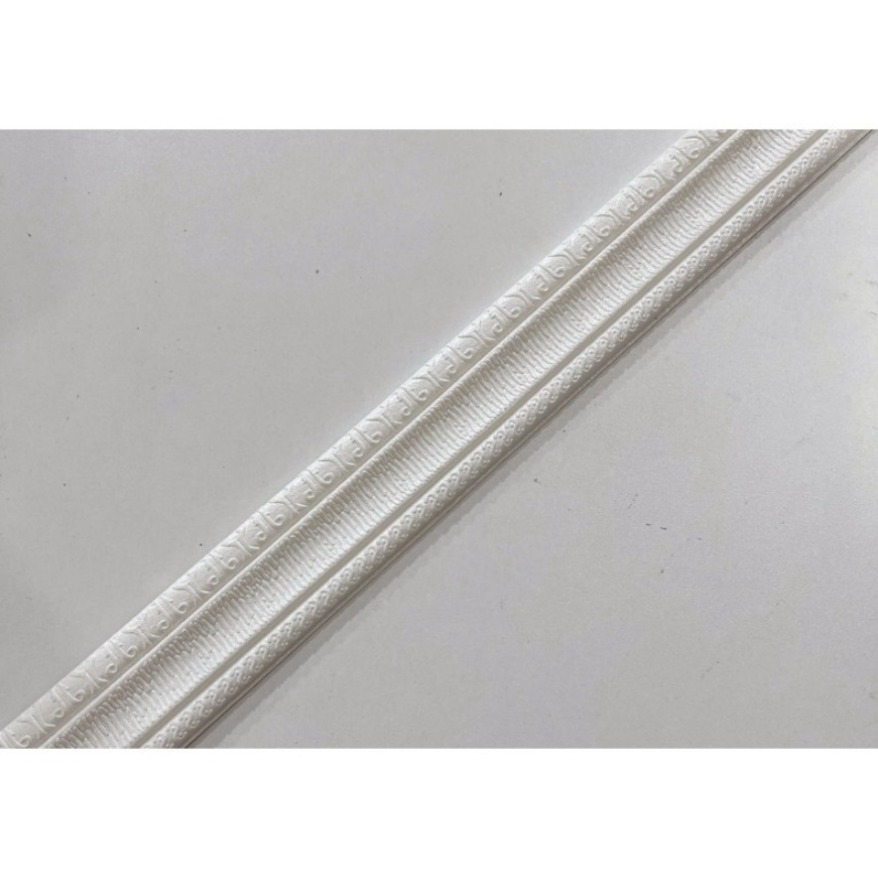 TEMU Rotolo (228 cm) di bordatura autoadesiva in PVC adatta per soffitto, telaio della porta, carta da , adesivo per carta da rimovibile stacca e