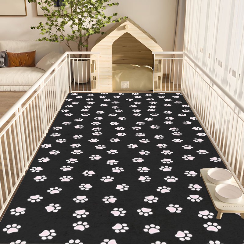 TEMU A Non-slip, Quick-drying, Washable Dog Crate Mat And Pet Bed Mat - Featuring Absorbent Paw Print Design For Pets, Suitable For Cats And Dogs,