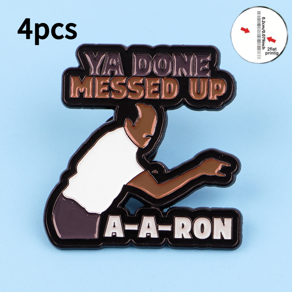 TEMU 2d Flat - 2d Acrylic Cartoon Acrylic Brooch Suitable For Backpacks, Briefcases, Badges, Clothing Additions, Fashion Gifts