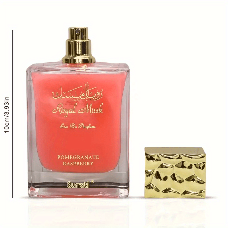 TEMU Surrati Caramel Toilette 3.4oz - Long-lasting 5-15% Concentration, Aluminum Middle Eastern Style Perfume, With Grapefruit And Strawberry Aroma,