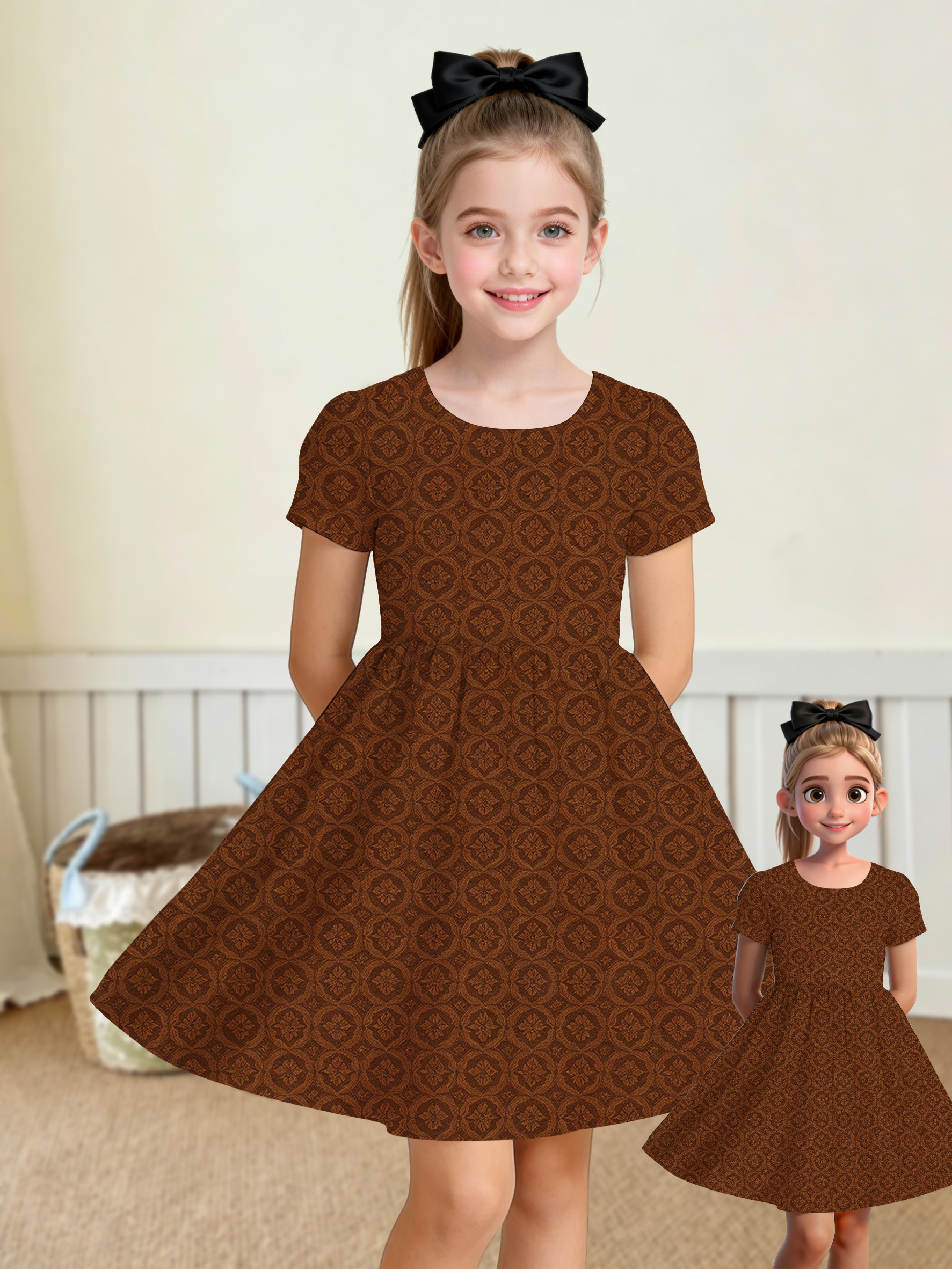 girls brown dress Toddler Baby Girl Cotton Linen Long Sleeve Ruffle Kids Casual A-line Solid Corduroy Swing Fall (Brown, 2-3 Years): Clothing, Shoes & Jewelry Model Stats Shop Girls Dresses Online -