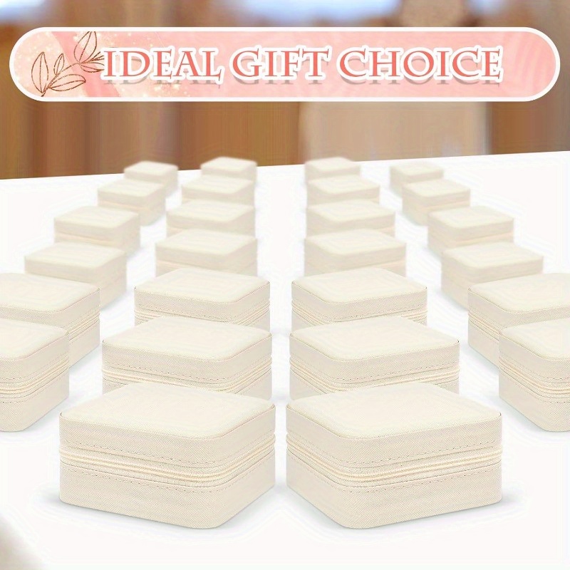 20pcs Custom Travel Jewelry Box Set, Bridesmaid Gift