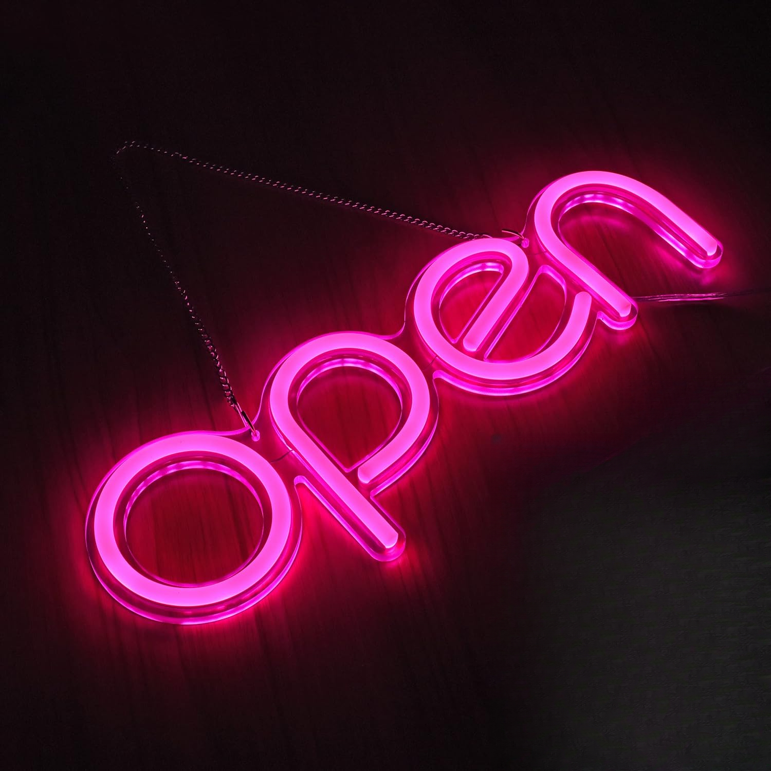 open neon sign sold on Temu United States