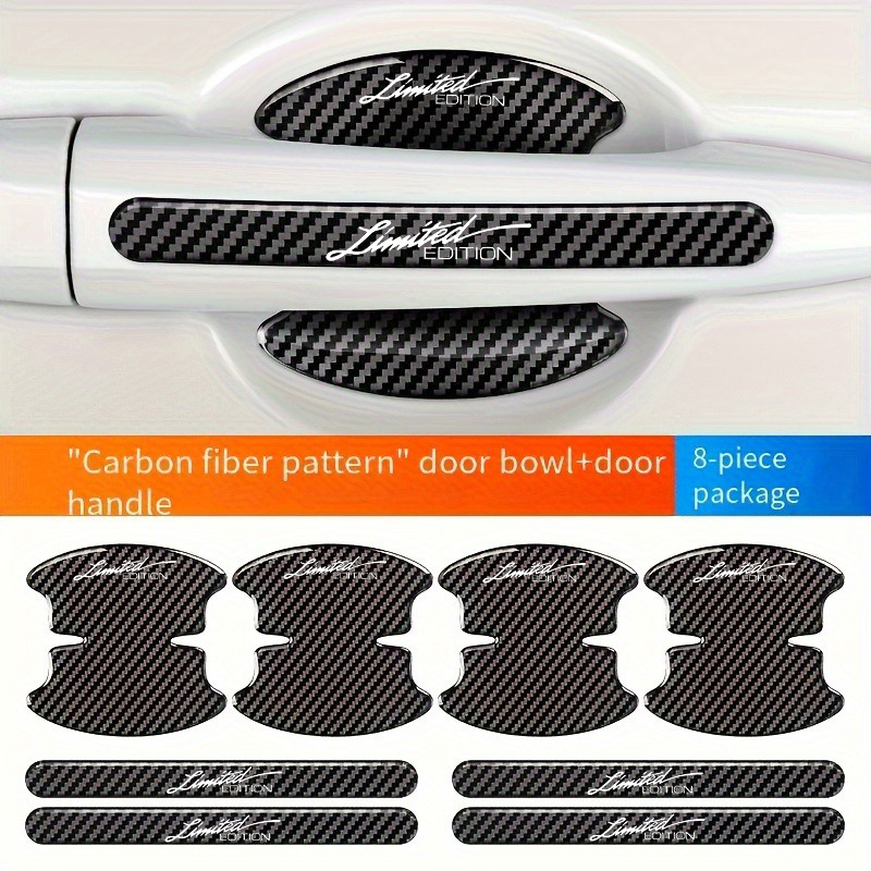 TEMU 8pz Adesivi di Protezione per Maniglie Portiere Auto, Protezione Completa delle Aree soggette a Graffi ad Frequenza, , Resistenti all'Usura e