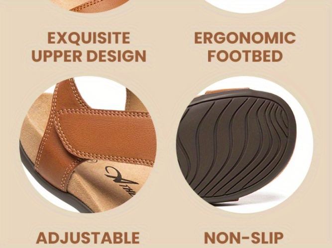 womens orthopedic arch support sandals summer comfortable walking flat beach sandals casual dressy Product details 3
