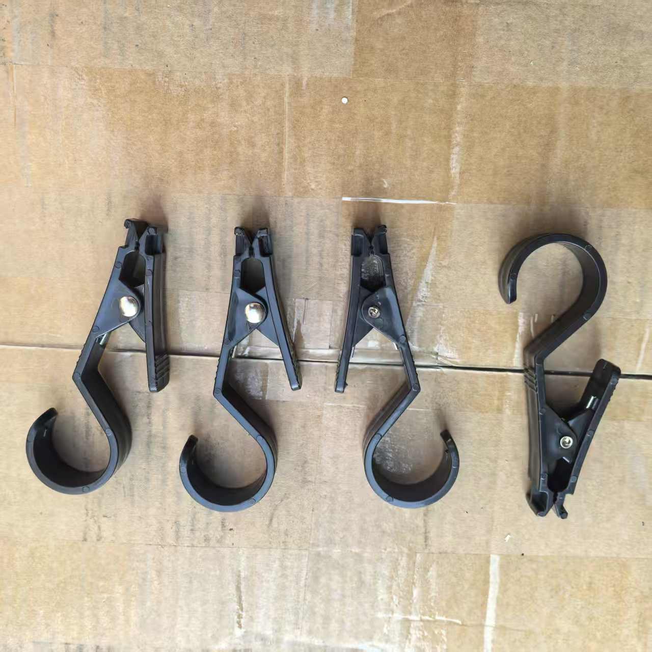TEMU 4pcs Outdoor Tarp Clip Tent Hook Tarp Clamp Mountaineering Carabiner - Portable Multi-functional Tent Stake, Ideal For Camping And Hiking,