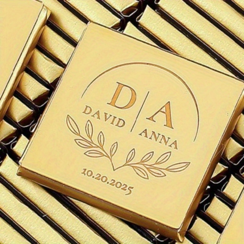 E-shop Individuelle Goldene/Silberne Acryl-Hochzeitsetiketten, 1/5/15 Stück, Personalisierbare Spiegelkristall--Geschenkanhänger, Elegante