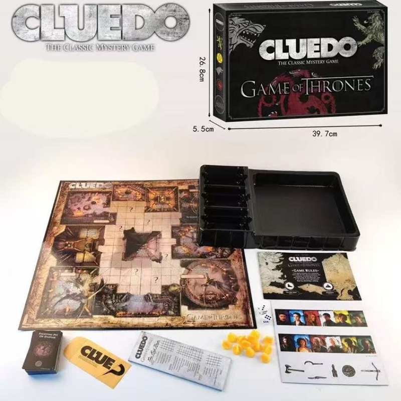 Game of Thrones Mystery Bordspel: Westeros' Macht en Intrige, Een Bijeenkomst van Logica en Mysterie, Wanneer Klassiek Detective Bordspel Ontmoet Game of Thrones, een botsing van Macht en Logica! Dit Co-Branded Bordspel Repliceert Perfect de Intricate