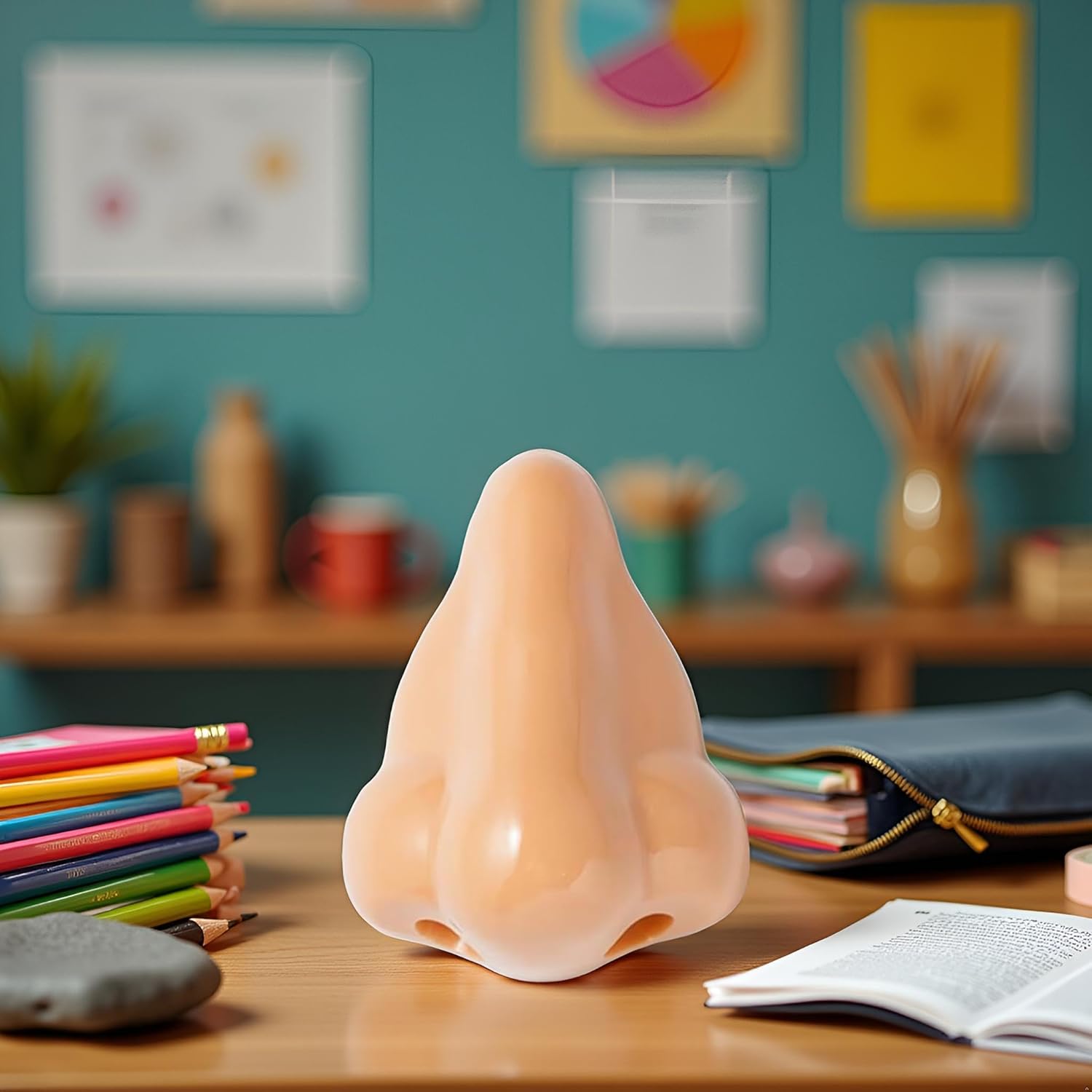 3 6pcs fun nose shaped pencil sharpeners cute cartoon design durable plastic no battery needed ideal for school home   studio   classroom rewards birthday party favors office supplies pencil holder   design batteryfree operation school supplies pencil sharpener school accessories Product details 3