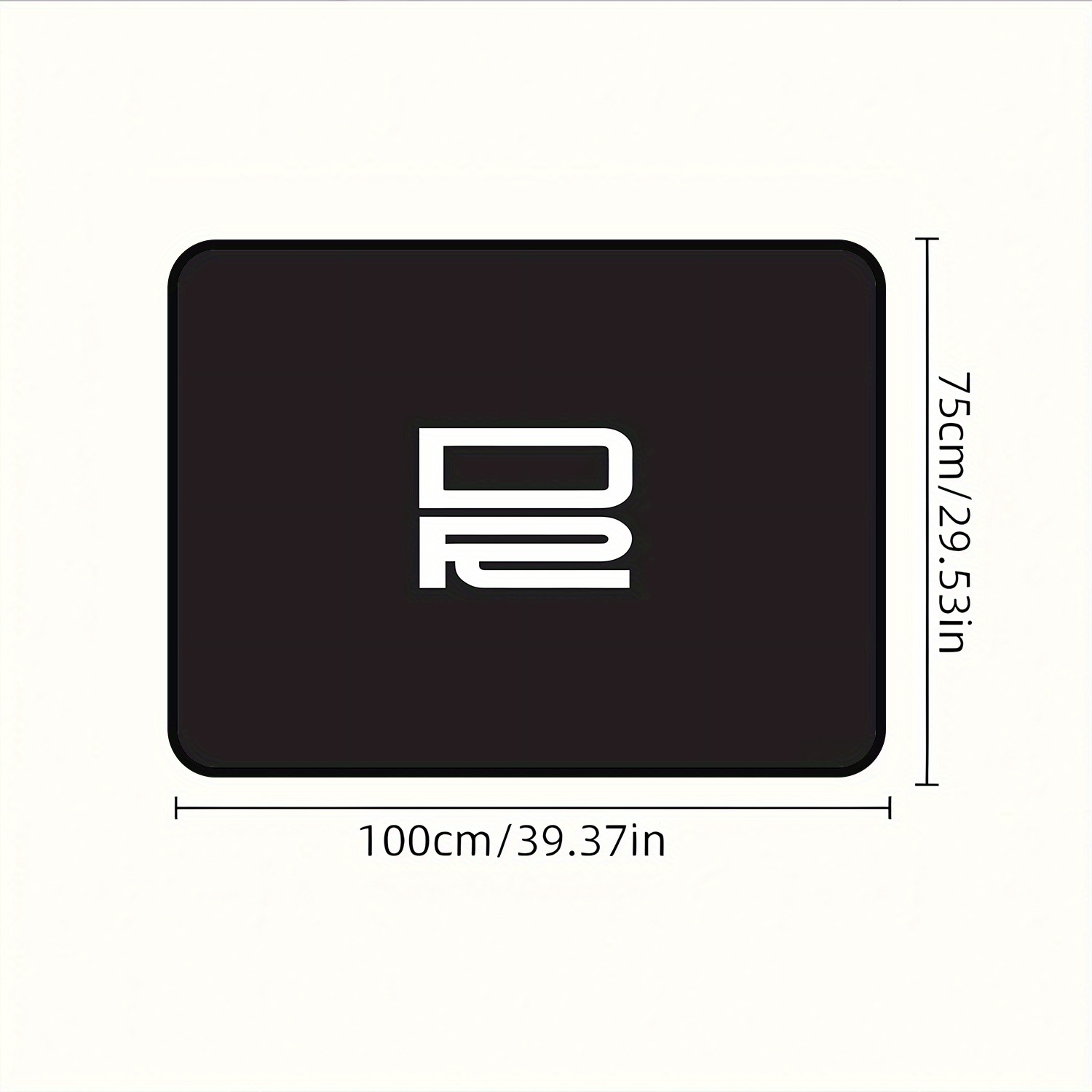 TEMU 1pc Logo Print Car Trunk Mat- Dustproof, Durable, Easy-clean Interior Liner, Stylish And Elegant Design For Most Car Models, Trunk Mat, Trunk