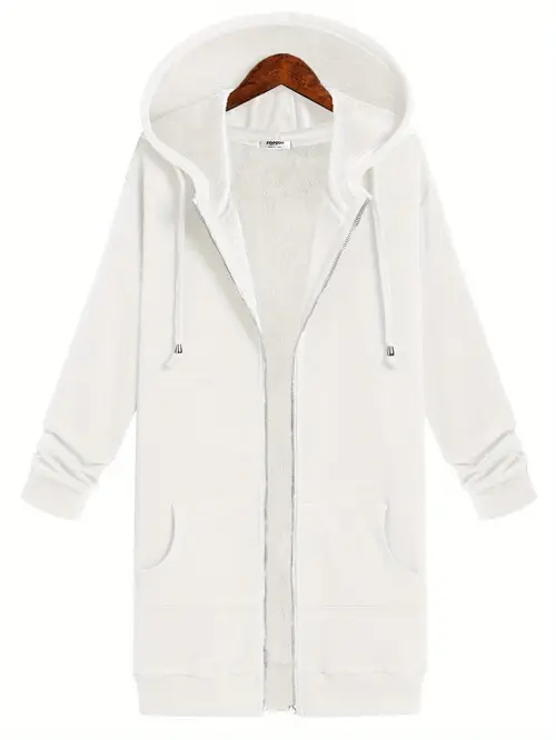 2024 zip up hoodies for women long sleeve oversized sweatshirts casual lightweight fleece jackets with pockets