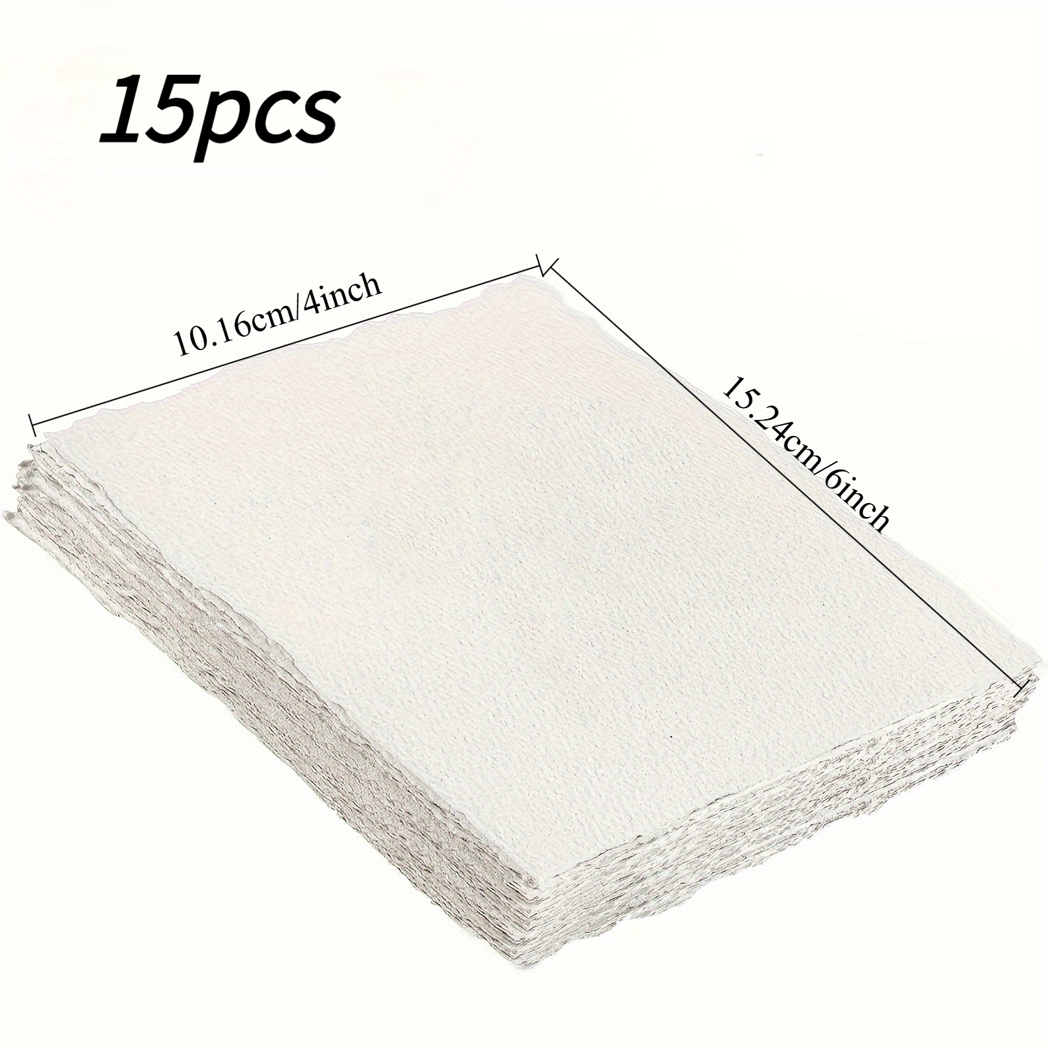 E-shop 300GSM / 15 Blatt Wasserpapier mit grober Textur, hochwertiges, handgefertigtes Skizzenpapier, spezielles Papier zum Zeichnen, handgefertigtes