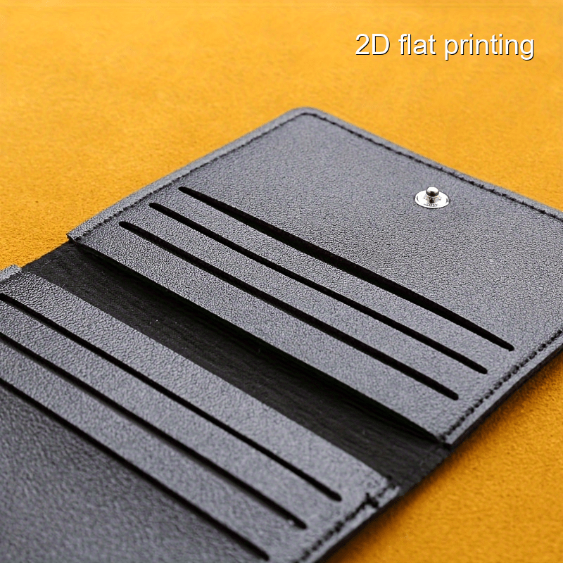 1pc Simple Ultra-thin Card Holder Money Clip Solid Casual PU Leather Multi-card Card Holder Coin Purse For Men Or Women
