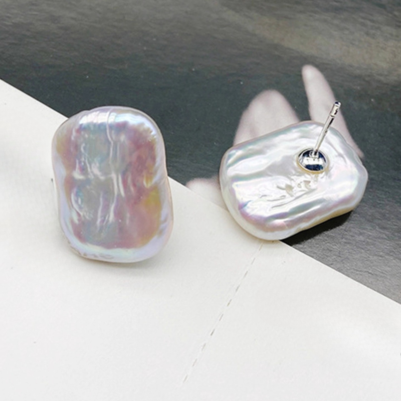 Women's Baroque Square Stud Earrings, Eye-catching Design
