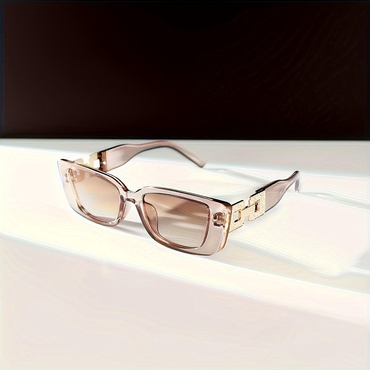 TEMU Fashionable Women's Glasses - Wide Edge Durable , Lenses, Sports Street Style With Daily Commuting Accessories, Trendy Glare Reduction Glasses, Lightweight Design, , Must-have For Trendy Women