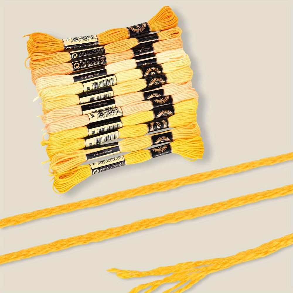 6-Ply Polyester Embroidery Floss, Gradient Colour Set