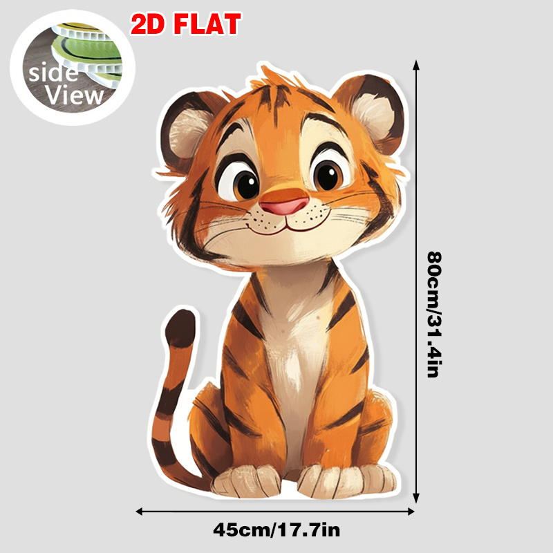 TEMU 2d Flat, 2d Flat, 2d Flat Standee, Single Piece Cardboard Cutouts For Birthday Party Photo Booths, Featuring Cartoon Designs, Made From Durable