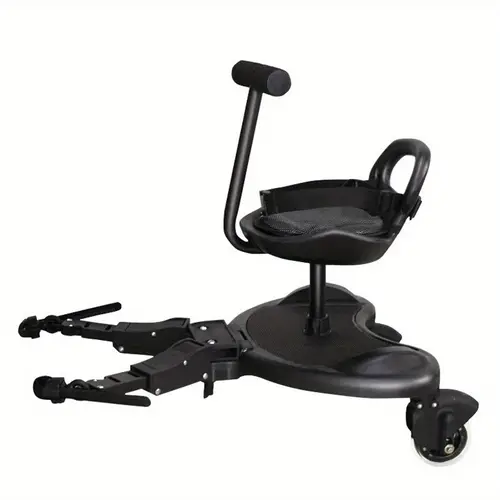 standing board trailer cart with seat 360 swivel wheels