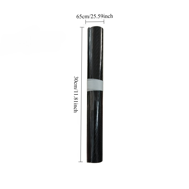 TEMU Ultra-gloss 6d High-gloss Carbon Fiber Vinyl Bubble-free Film, 11.81Ã29.52 Inches, With Technology, Pvc Self-adhesive Coating Film, For Cars,