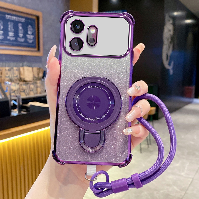 TEMU Phone Case - Suitable For Huawei Honor 600 Pro/honor 600 4g/5g Phone Case Premium Electroplated Soft Transparent Back Cover With Light Luxury