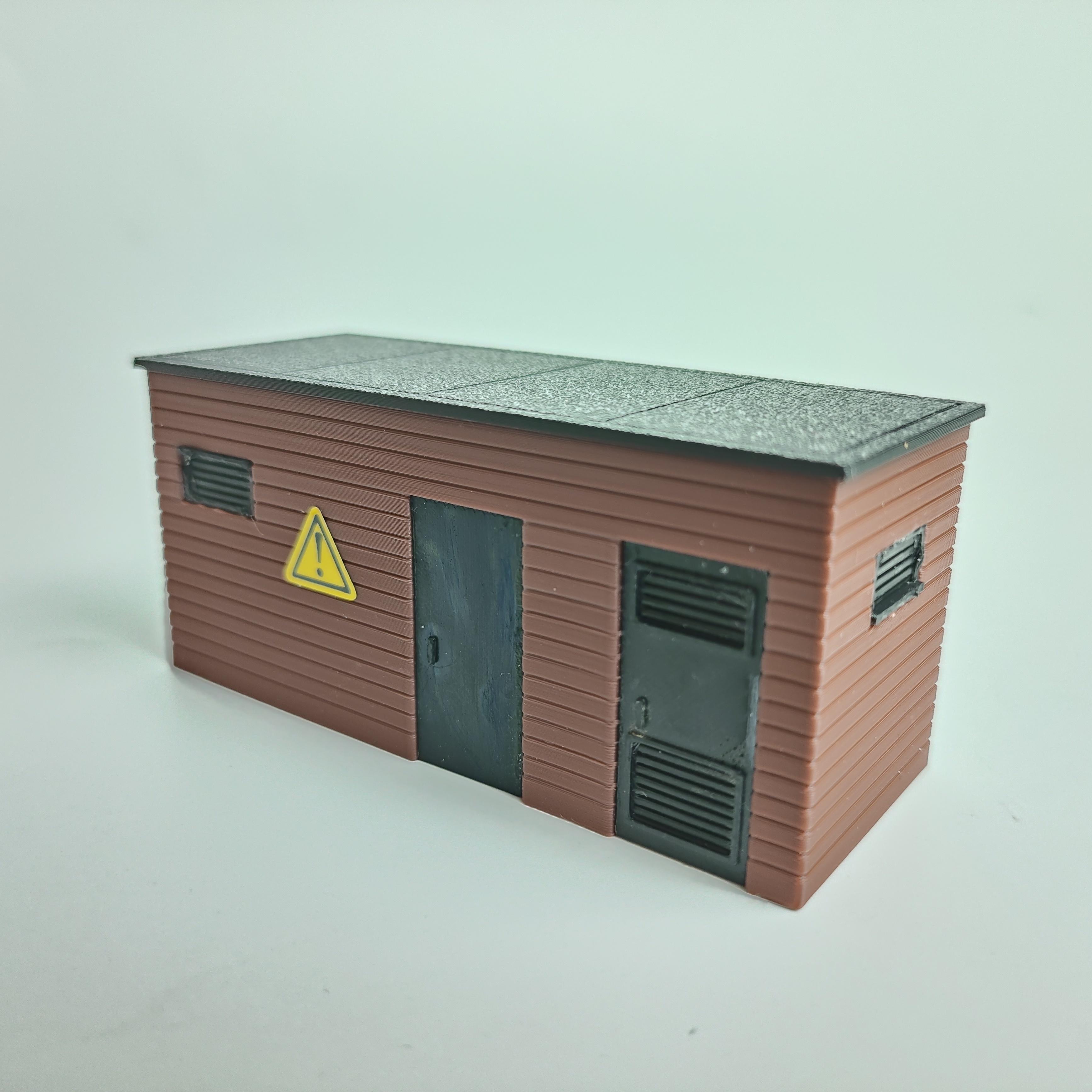 3d Printed Building Model, H0 Scale 1:87, Miniature Model Accessories, High-simulation Model, Suitable For Large Power Station , Residential Power Station Scene Construction, Alloy Train Railway