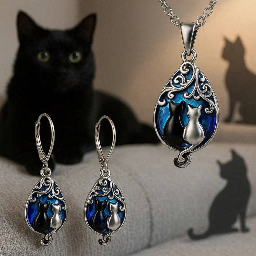 TEMU 3pcs Fashion Jewelry Set, 1pc Fashion Necklace +2pcs Fashion Earrings, Jewelry Set, Cute Jewelry Set, Cute Jewelry, Fashion Jewelry, Halloween